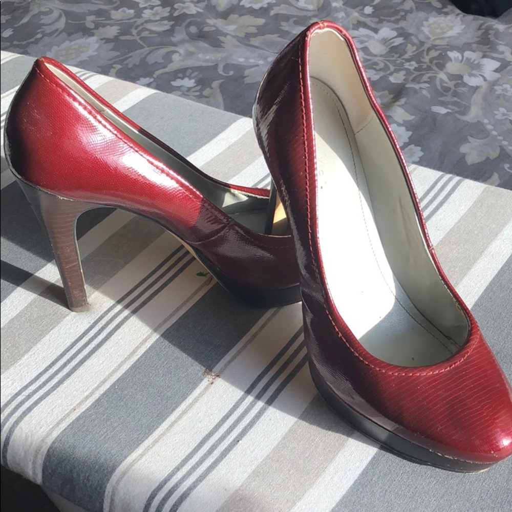 Burgundy red Calvin Klein heels